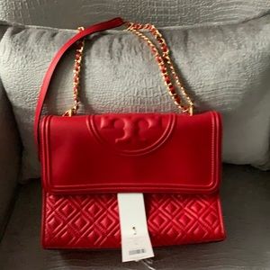 Authentic Tory Burch Fleming Shoulder Bag